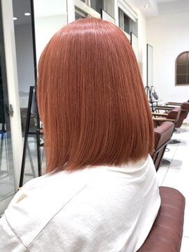 クアトログランシュ ひたちなか店(QUATRO×GranCieux) オレンジ(ブリーチ1回)