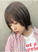 【tricca代官山】ボブ/ダークブラウン／アッシュベージュ