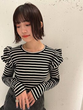 ガリカ(Gallica kinshicho) 【竹之内蔵人】大人似合わせナチュラルボブ/透明感地毛風カラー