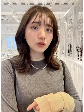 レイラバイアフロート 吉祥寺(Lila by afloat) くびれヘア/フルバング/ブラウンベージュ/艶髪