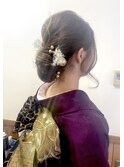 成人式大人女子風ヘアセット