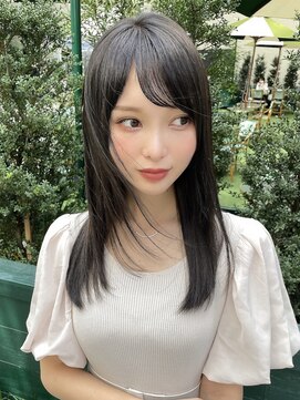 ネオリーブギンザ 銀座店(Neolive GINZA) 髪質改善×シースルーレイヤー/黒髪/暗髪【銀座】片桐