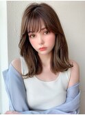 ♪大人可愛いアッシュベージュ外ハネボブ美髪20代30代高田馬場