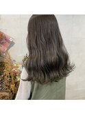 【ブリーチなしダブルカラーでオリーブグレージュ◎】