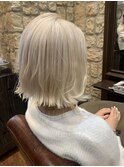 【大井】ホワイトブロンド×切りっぱなし
