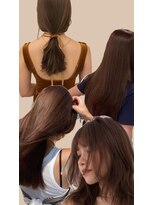 ボヌール オオサカ(Bonheur OSAKA) ラベンダーグレージュ／くすみベージュ やわらかいhair@みなみ