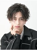 フェザーパーマ韓国センターパートシャドーパーママッシュ