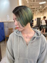 ラック 津田沼(LUCK)&nbsp;ライトグリーンダブルカラーインナーカラーケアブリーチ