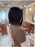 切りっぱなしボブ ミニボブ グレージュ sn