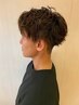 メンズパーマ　カット+パーマ ￥9,900
