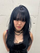 ベレーザ 渋谷(BELEZA)&nbsp;14812黒髪グレージュ髪質改善レイヤーワンカール韓国ストレート