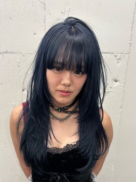 ベレーザ 渋谷(BELEZA) 14812黒髪グレージュ髪質改善レイヤーワンカール韓国ストレート