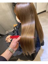 ジーナ 船橋(Zina)&nbsp;髪質改善＊ロングレイヤーグレーベージュ＊美髪【Zina船橋】