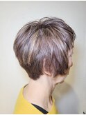 40代50代60代×グラデーションボブ×イノアカラー×ハイライト