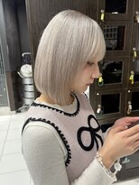 プライズ 錦糸町北口店(prize) ホワイトベージュ/ボブ/ブリーチ/ハイトーン　岩崎錦糸町