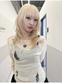 20代30代ダブルカラーブロンドカラー
