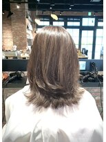 オーガニック アトリエ 大宮(organic+atelier)&nbsp;ブリーチなし大人可愛いマロンブラウン似合わせ耳かけボブ