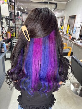 ダンク(DUNK) インナーカラー×マーブル