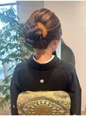 黒留袖ヘアセット