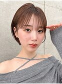 ショート/ショートボブ/顔周り/縮毛矯正/小顔/立川