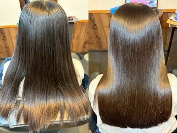 Hairsalon Pivoine【ヘアサロン ピヴァーン】の写真/大人女性が支持する「自然な仕上がり」が好評。まっすぐになりすぎず扱いやすい柔らかなツヤ髪へ導きます。