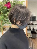 前髪なしハンサムショート