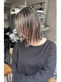 【ハイライト】ベージュハイライトバレイヤージュ