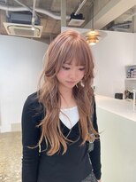 フィット ヒュー 千葉(fit hue) ミルクティーブロンド/ダークブルー/デジタルパーマ/千葉駅