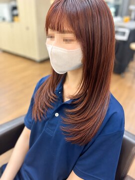 トップヘアー 玉島店(TOP HAIR) 《TOPHAIR 玉島店/ もも》ピンクブラウン×顔周りレイヤー