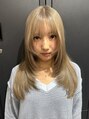 イリ 大阪(ili)&nbsp;韓国レイヤー、ハッシュカット、レイヤーカット、ブルーブラック