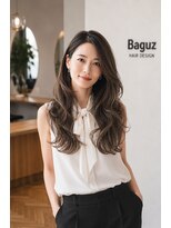 バグズ ヘアデザイン 桔梗が丘店(Baguz HAIR DESIGN)&nbsp;大人韓国風オリーブグレージュくびれロングレイヤー