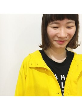 ケイズプラス(K's PLUS) 【k's  plus】オン眉×切りっぱなしボブ