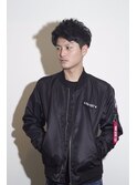 【RADSPACE】黒髪爽やかショートアップバング