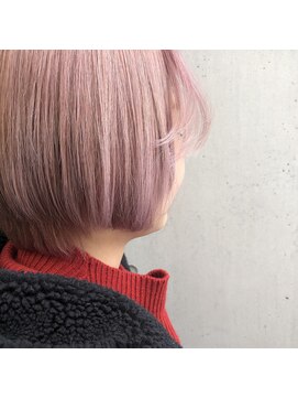 ユノ(juno) ボブ×ライトピンク