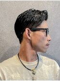 ナチュラル七三刈り上げビジネススタイル【田中美旺】b704