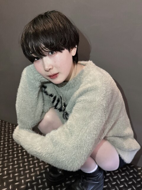 大人かわいい10代20代30代コンマヘア韓国マッシュ《@nzy.0_1》