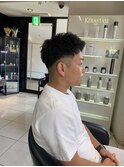 ジェットモヒカン　スウィングアップバング　骨格矯正カット