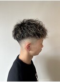 ツイストスパイラルパーマ×メッシュスタイル