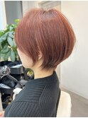 丸みがかわいい大人ショートボブ