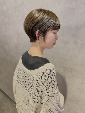 ゴウトゥデイ 渋谷MODI店(GO TODAY) 丸みショートボブ×ミントアッシュ
