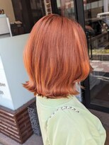 ボアップ(boappu)&nbsp;#オレンジカラー# オレンジベージュ#韓国ヘア# ケアブリーチ
