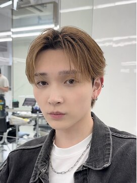 メンズヘアセンス 渋谷(MEN'S HAIR SENSE) センターパート　アッシュブラック　ニュアンスパーマ