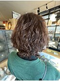 しっかりパーマレイヤーボブ