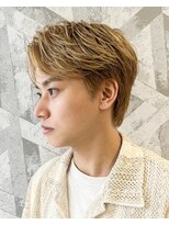 オーシャントーキョー 渋谷神南(OCEAN TOKYO)&nbsp;韓国ヘアカルマパーマカルマバングセンターパート黒髪ウルフ