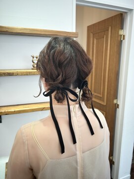 メイクス 表参道(MAKE'S omotesando) 【堀口】ツインリボンアレンジ