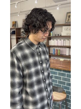 ラボ(LABO) ミディアムグランジパーマ