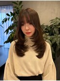 ミディアム/セミロング/コテ巻き/ベージュ長岡/新潟/宮関