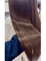 スタイル 横浜(STYLE)&nbsp;エクステ８０本ピンクブラウンロング/長さだし/馴染ませエクステ