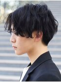 ビジネス 爽やか ニュアンスパーマ　ナチュラル 好感度ヘア