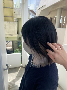 外ハネボブ　インナーカラー